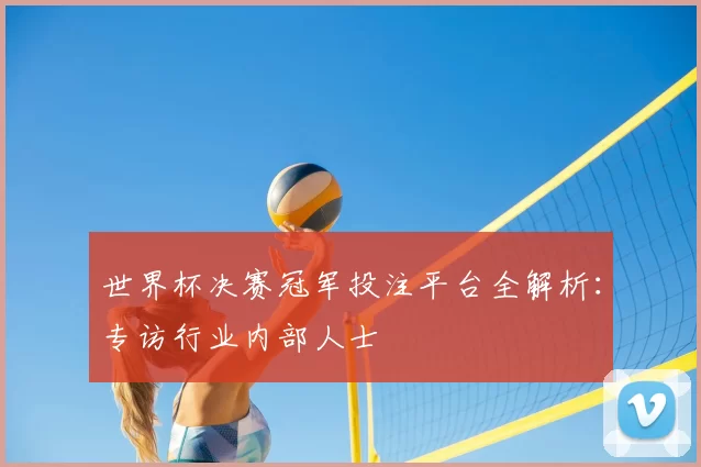 世界杯决赛冠军投注平台全解析:专访行业内部人士